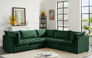 Jacob Green Velvet Modular Sectional - Town Of Bargains Furniture - NY