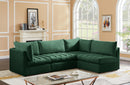 Jacob Green Velvet Modular Sectional - Town Of Bargains Furniture - NY