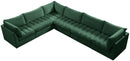 Jacob Green Velvet Modular Sectional - Town Of Bargains Furniture - NY