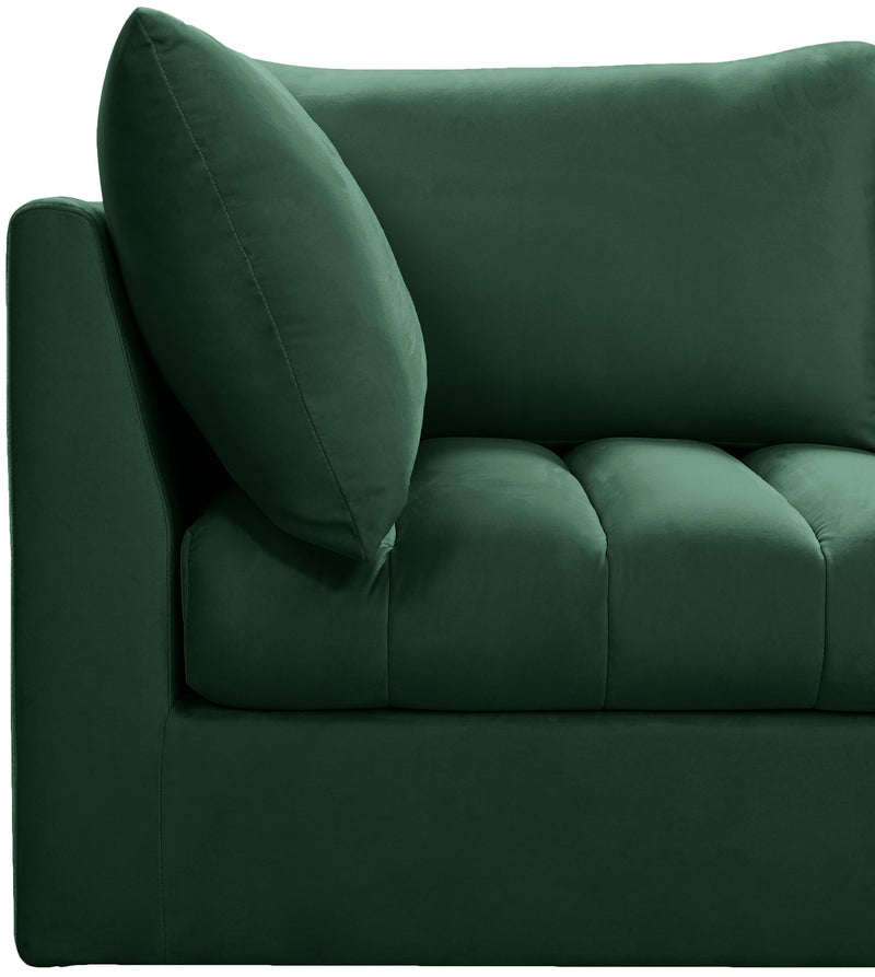Jacob Green Velvet Modular Sectional - Town Of Bargains Furniture - NY