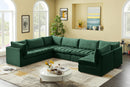 Jacob Green Velvet Modular Sectional - Town Of Bargains Furniture - NY
