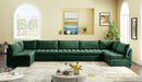 Jacob Green Velvet Modular Sectional - Town Of Bargains Furniture - NY