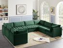 Jacob Green Velvet Modular Sectional - Town Of Bargains Furniture - NY