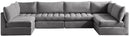 Jacob Grey Velvet Modular Sectional - Town Of Bargains Furniture - NY