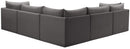 Jacob Grey Velvet Modular Sectional - Town Of Bargains Furniture - NY