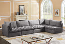 Jacob Grey Velvet Modular Sectional - Town Of Bargains Furniture - NY