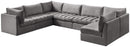 Jacob Grey Velvet Modular Sectional - Town Of Bargains Furniture - NY