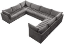 Jacob Grey Velvet Modular Sectional - Town Of Bargains Furniture - NY