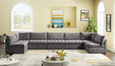 Jacob Grey Velvet Modular Sectional - Town Of Bargains Furniture - NY