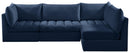Jacob Navy Velvet Modular Sectional - Town Of Bargains Furniture - NY
