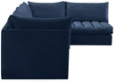 Jacob Navy Velvet Modular Sectional - Town Of Bargains Furniture - NY