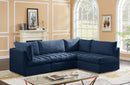 Jacob Navy Velvet Modular Sectional - Town Of Bargains Furniture - NY
