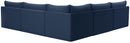 Jacob Navy Velvet Modular Sectional - Town Of Bargains Furniture - NY