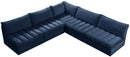 Jacob Navy Velvet Modular Sectional - Town Of Bargains Furniture - NY