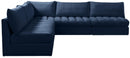 Jacob Navy Velvet Modular Sectional - Town Of Bargains Furniture - NY