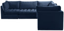 Jacob Navy Velvet Modular Sectional - Town Of Bargains Furniture - NY