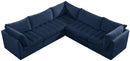 Jacob Navy Velvet Modular Sectional - Town Of Bargains Furniture - NY
