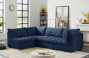 Jacob Navy Velvet Modular Sectional - Town Of Bargains Furniture - NY