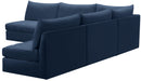 Jacob Navy Velvet Modular Sectional - Town Of Bargains Furniture - NY