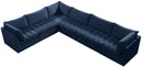 Jacob Navy Velvet Modular Sectional - Town Of Bargains Furniture - NY