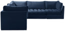 Jacob Navy Velvet Modular Sectional - Town Of Bargains Furniture - NY