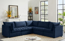 Jacob Navy Velvet Modular Sectional - Town Of Bargains Furniture - NY