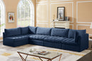 Jacob Navy Velvet Modular Sectional - Town Of Bargains Furniture - NY