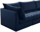 Jacob Navy Velvet Modular Sectional - Town Of Bargains Furniture - NY