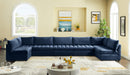 Jacob Navy Velvet Modular Sectional - Town Of Bargains Furniture - NY
