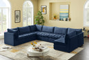 Jacob Navy Velvet Modular Sectional - Town Of Bargains Furniture - NY