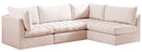 Jacob Pink Velvet Modular Sectional - Town Of Bargains Furniture - NY