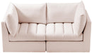 Jacob Pink Velvet Modular Sofa
