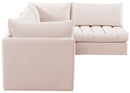 Jacob Pink Velvet Modular Sectional - Town Of Bargains Furniture - NY