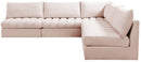 Jacob Pink Velvet Modular Sectional - Town Of Bargains Furniture - NY