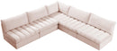 Jacob Pink Velvet Modular Sectional - Town Of Bargains Furniture - NY