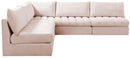 Jacob Pink Velvet Modular Sectional - Town Of Bargains Furniture - NY