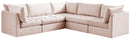 Jacob Pink Velvet Modular Sectional - Town Of Bargains Furniture - NY