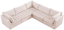 Jacob Pink Velvet Modular Sectional - Town Of Bargains Furniture - NY