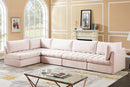 Jacob Pink Velvet Modular Sectional - Town Of Bargains Furniture - NY