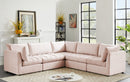 Jacob Pink Velvet Modular Sectional - Town Of Bargains Furniture - NY