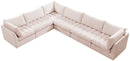Jacob Pink Velvet Modular Sectional - Town Of Bargains Furniture - NY