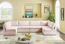 Jacob Pink Velvet Modular Sectional - Town Of Bargains Furniture - NY