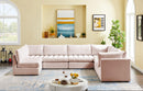 Jacob Pink Velvet Modular Sectional - Town Of Bargains Furniture - NY