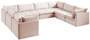 Jacob Pink Velvet Modular Sectional - Town Of Bargains Furniture - NY
