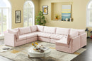 Jacob Pink Velvet Modular Sectional - Town Of Bargains Furniture - NY