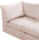 Jacob Pink Velvet Modular Sectional - Town Of Bargains Furniture - NY