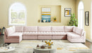 Jacob Pink Velvet Modular Sectional - Town Of Bargains Furniture - NY