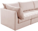 Jacob Pink Velvet Modular Sectional - Town Of Bargains Furniture - NY