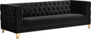 Michelle Black Velvet Sofa - Town Of Bargains Furniture - NY