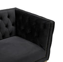 Michelle Black Velvet Sofa - Town Of Bargains Furniture - NY